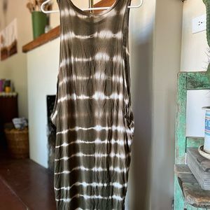 Tie dye shirt dress.